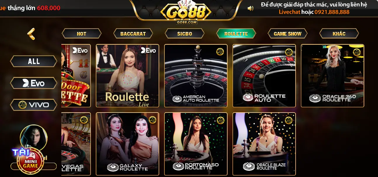 Roulette Go88 - Một thế giới giải trí mới cho game thủ