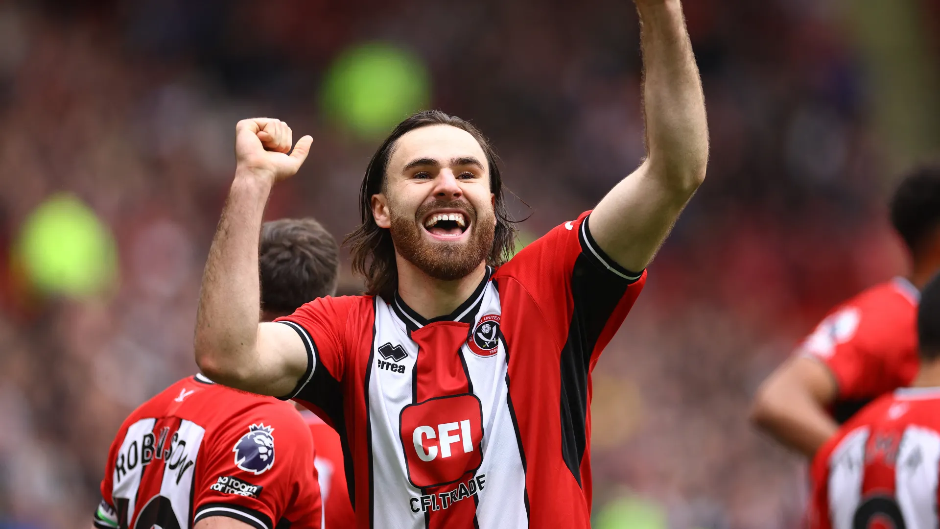 Tiền đạo Ben Brereton Diaz trong màu áo Sheffield United, nỗ lực tìm lại phong độ đỉnh cao