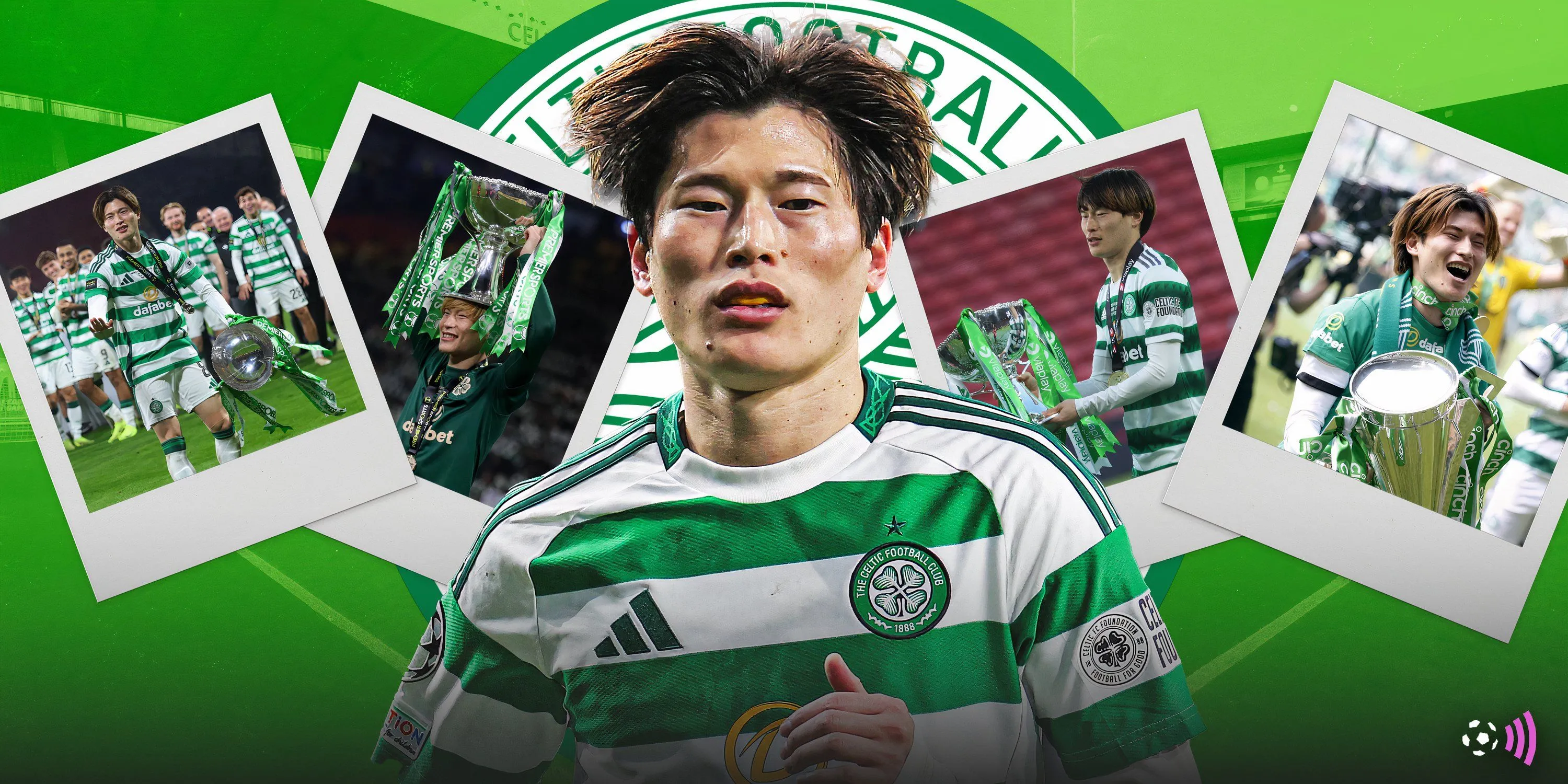 Tiền đạo Kyogo Furuhashi trong màu áo Celtic trước khi chuyển tới Rennes