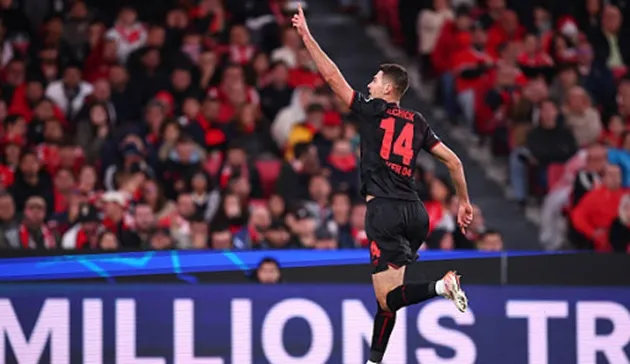 Schick ghi bàn thắng duy nhất trong trận từ pha phòng hộ không hiệu quả của Benfica